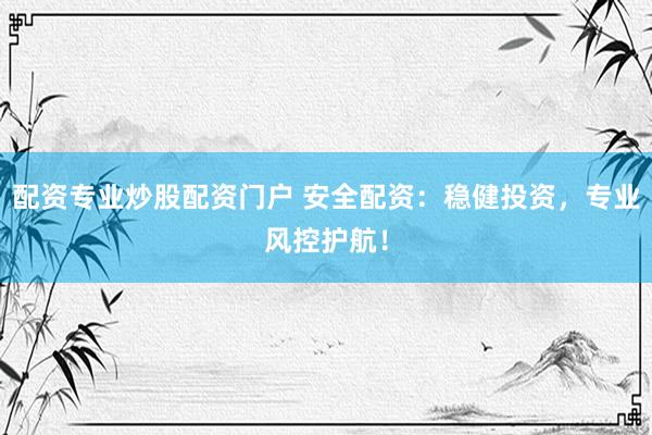 配资专业炒股配资门户 安全配资：稳健投资，专业风控护航！