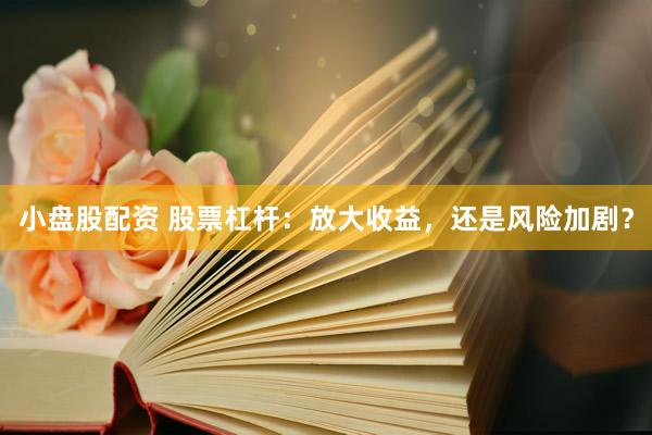 小盘股配资 股票杠杆：放大收益，还是风险加剧？
