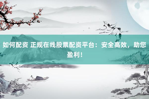 如何配资 正规在线股票配资平台：安全高效，助您盈利！
