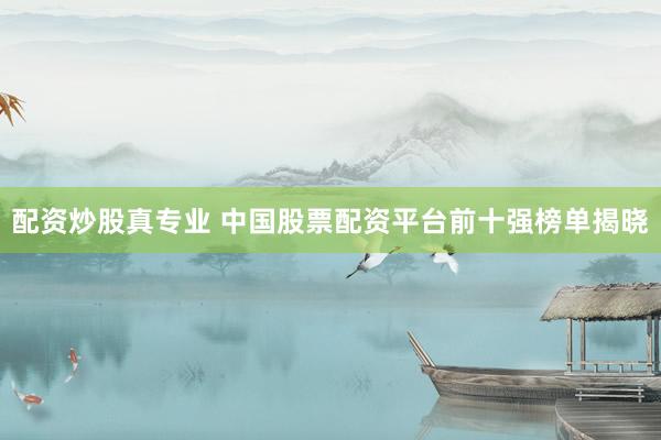 配资炒股真专业 中国股票配资平台前十强榜单揭晓