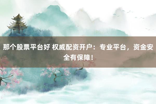 那个股票平台好 权威配资开户：专业平台，资金安全有保障！
